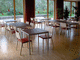 mesa contemporânea / em HPL / retangular / para restaurante