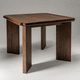 mesa contemporânea / em madeira de lei / com base em madeira / retangular