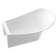 banheira oval / freestanding / em compósito / branca