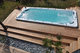 spa de natação de embutir / retangular / de 4 lugares / da linha residencial