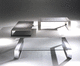 mesa lateral contemporânea / em vidro / em cerâmica / em mármore