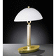 luminária de mesa / em latão / em vidro laqueado / contemporânea