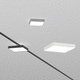 luminária técnica saliente / de LED / quadrada / plana