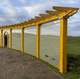 pérgola em alumínio / em alumínio pintado / sob medida / modular