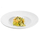prato de serviço / redondo / em porcelana / para restaurante gastronômico