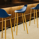 cadeira alta contemporânea / para cozinha / para ambiente interno / em couro