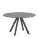 mesa de jantar contemporânea / em alumínio / com base em alumínio / redonda