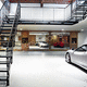 passarela em aço / de vidro / interna / de vigas