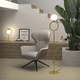 luminária de piso / metálica / em vidro / contemporânea