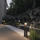poste balizador de iluminação de jardim / para espaços públicos / contemporâneo / metálico