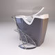 banheira freestanding / de resina / profunda / com porta