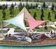 estrutura tensionada com cabos e membrana / com estrutura metálica / para cobertura / para abrigo