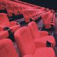 poltrona de cinema em tecido / metálica / da linha comercial / vermelha