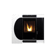 salamandra a pellets / 10 kW–20 kW / contemporânea / metálica
