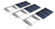 sistema de montagem para telhado de telha / para terraço de cobertura / aerodinâmico / solar
