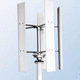 turbina eólica de pequeno porte de eixo vertical / 5 pás / com pás em liga de alumínio