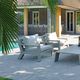 poltrona contemporânea / em Sunbrella® / em alumínio / com almofada removível