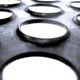 chapa perfurada / em aço / para revestimento de fachada / para quebra-sol