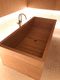 banheira freestanding / em carvalho
