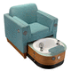 cadeira spa pedicure em couro sintético / preta / branca / azul
