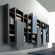 livreiro de parede / contemporâneo / em olmo