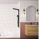 painel decorativo em alumínio / de parede / para banheiro / liso