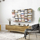 livreiro de parede / contemporâneo / em aço / branco