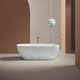 banheira oval / freestanding / para residência / em LivingTec®
