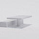 mesa de jardim / contemporânea / em pedra reconstituída / com base em pedra reconstituída