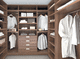 guarda-roupa de parede / contemporâneo / em madeira / com portas de abrir