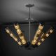 lustre contemporâneo / em aço inoxidável / da linha comercial / 1 nível