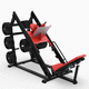 aparelho de musculação agachamento (squat) / leg press / para ambiente interno / da linha comercial