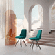 cadeira contemporânea / para ambiente interno / em tecido / com base metálica