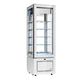 vitrina refrigerada vertical / para loja / branca / com porta