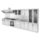 cozinha profissional em aço inoxidável / modular / compacta / pequena