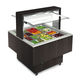 buffet refrigerado central / com rodas / para restaurante
