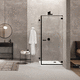 box de banheiro de abrir / em vidro temperado