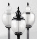 poste de iluminação pública / para jardim / de estilo / em PMMA
