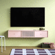 rack de TV contemporâneo / com compartimento de arrumação / em MDF laqueado / cor personalizável