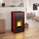 salamandra com caldeira a pellets / 10 kW–20 kW / 20 kW–50 kW / multicombustível