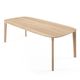 mesa de jantar contemporânea / em carvalho / em nogueira / retangular