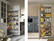 armário de organização para cozinha contemporâneo / em madeira