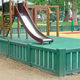 cerca com barras / para playground / em plástico reciclado / contemporânea