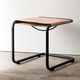 banqueta de design Bauhaus / com base em metal cromado