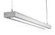 luminária técnica pendente / de LED / linear / em alumínio