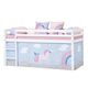 cama alta / de solteiro / contemporânea / de menina