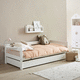 cama de solteiro / contemporânea / infantil / em pinho